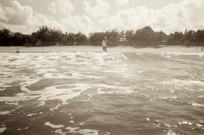 Ali Catching a Wave